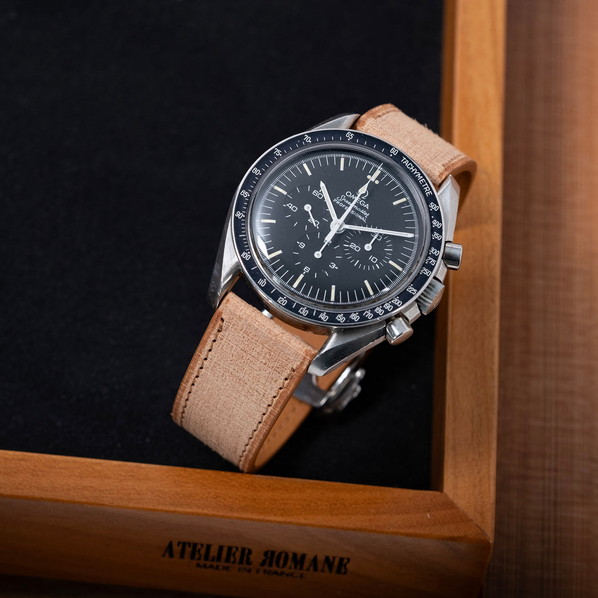 Bracelet  milan camel compatible boucle déployante omega