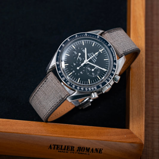 Bracelet  milan gris compatible boucle déployante omega