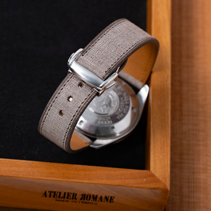 Bracelet  milan gris compatible boucle déployante omega