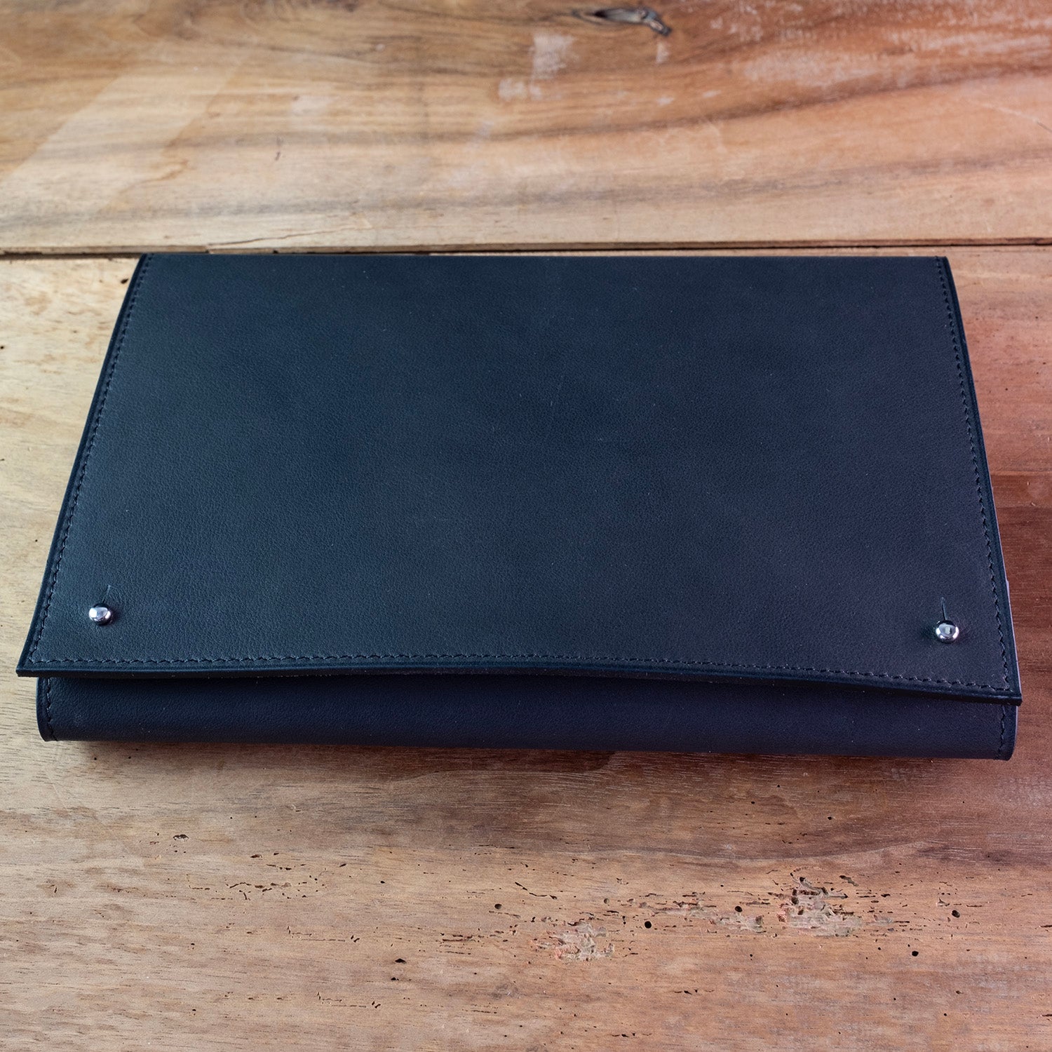 3 Slots watch wallet black  - Atelier romane