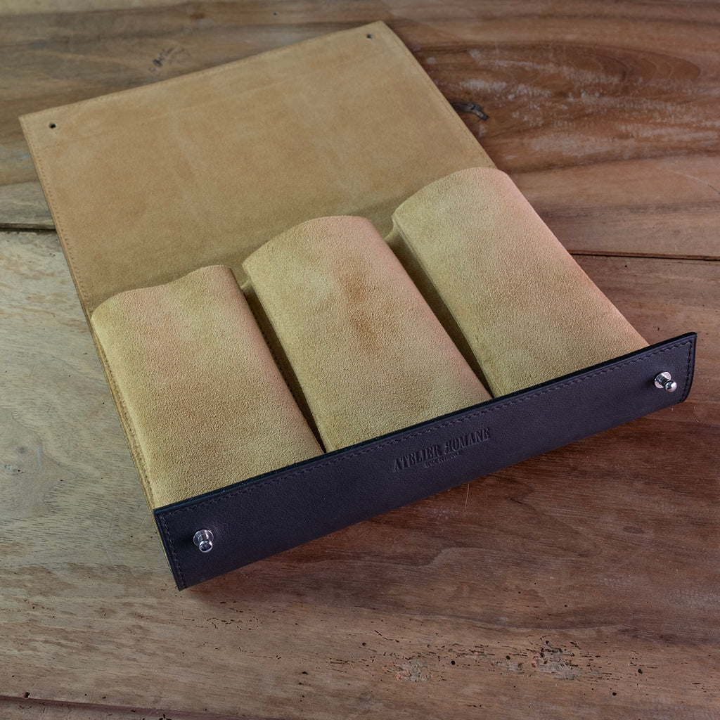 Pochette 3 Montres noire - Atelier romane