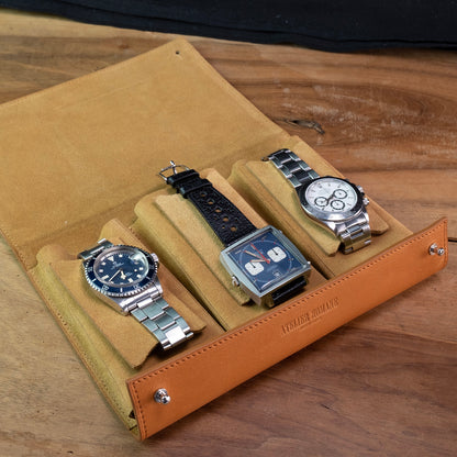 Pouch of 3 watches Calf sellier  - Atelier romane