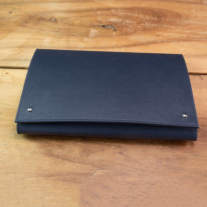 3 Slots watch wallet navy blue- Atelier romane