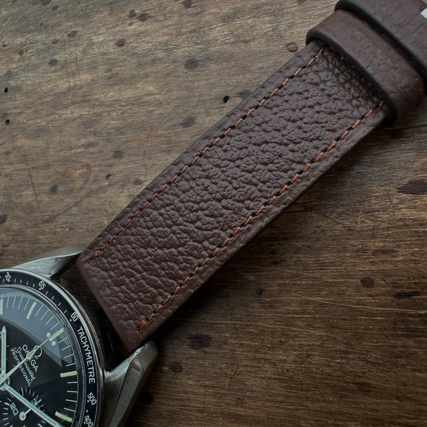 Bracelet de montre pigskin chocolat