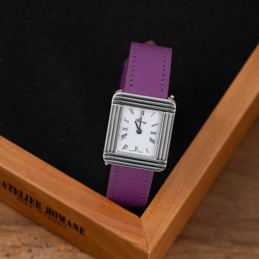 Bracelet de montre chèvre Bougainvillier