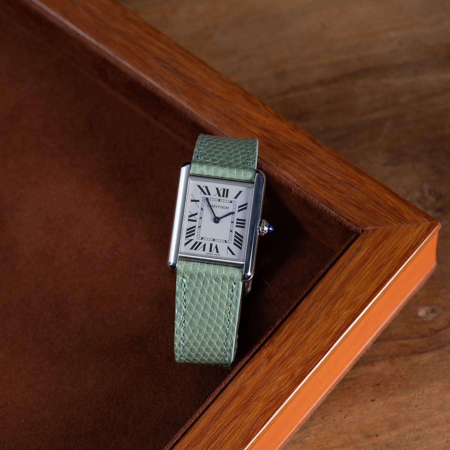 Watch Strap lizard almond
