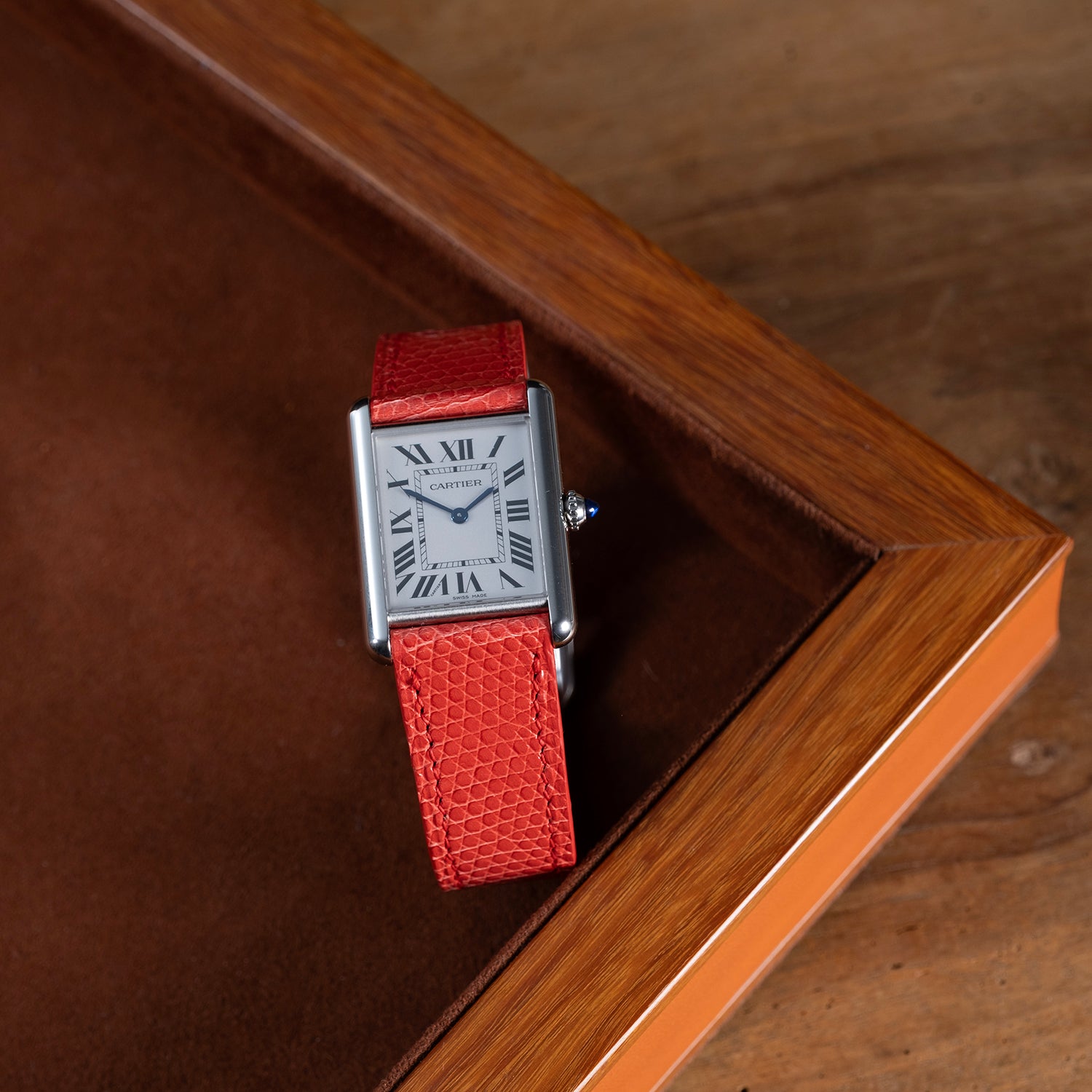 Bracelet lézard  corail