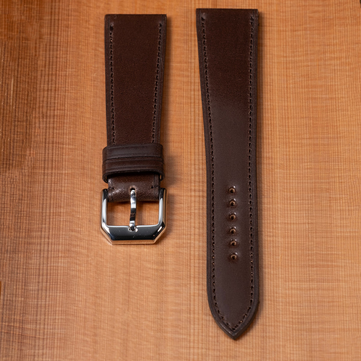 Bracelet de montre shell cordovan chocolat
