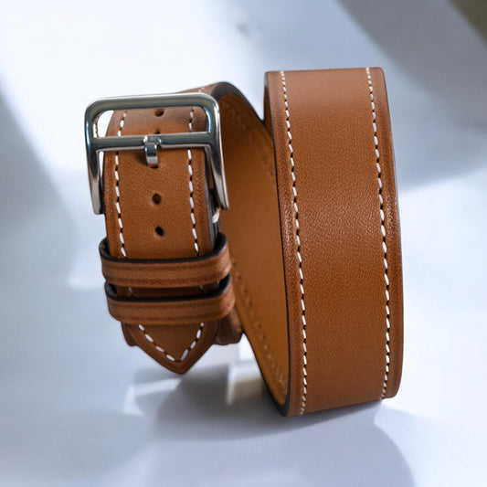 Watch Strap Double Tour Calf sellier natural