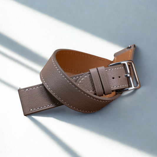 Watch Bands Double Tour Calf  taupe