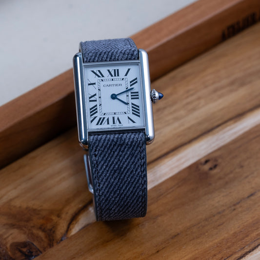 Watch Bands suede denim grey