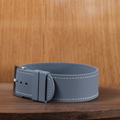 Watch Strap One piece fkm rubber Grey couture cream
