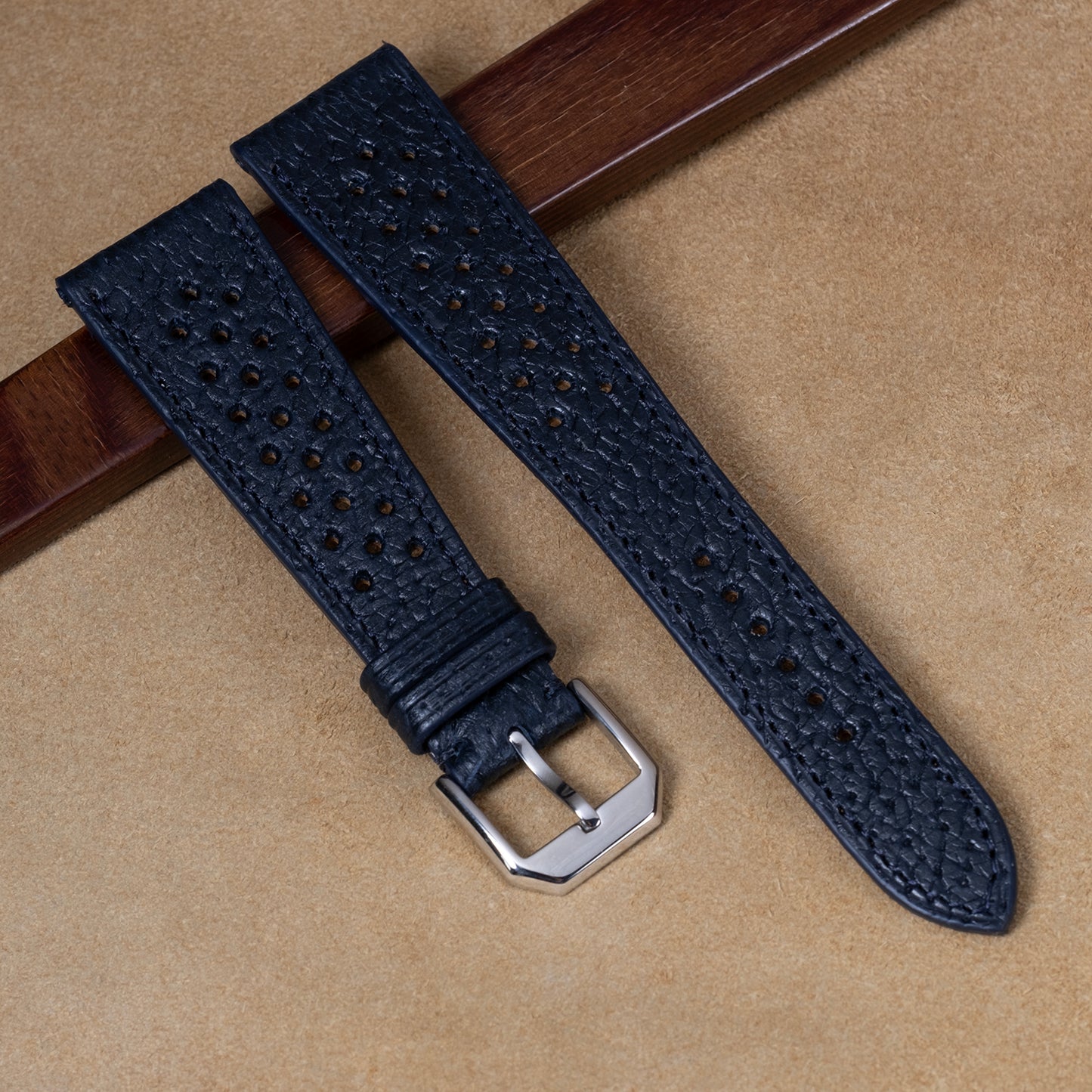 Bracelet Pigskin bleu nuit