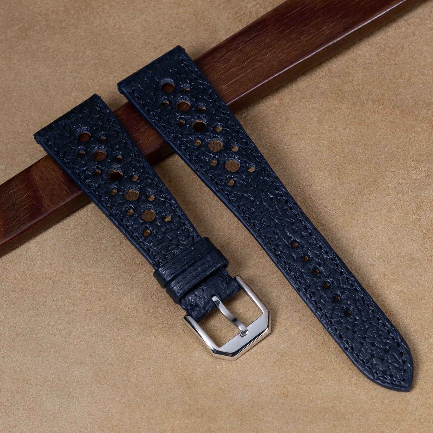 Bracelet Pigskin bleu nuit