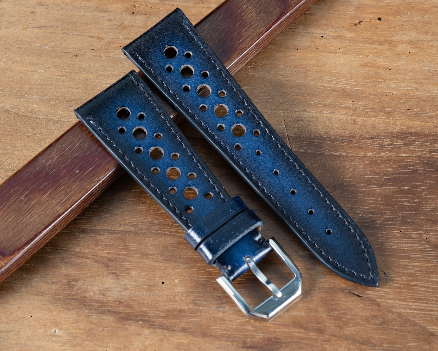 Watch Strap rallye patine bleu 22 short