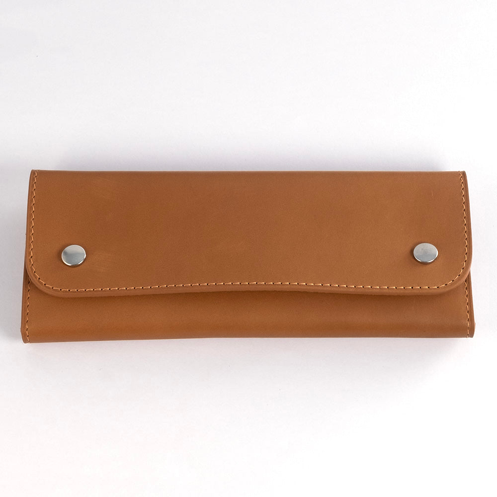 Soft pouch for  2 watches natural