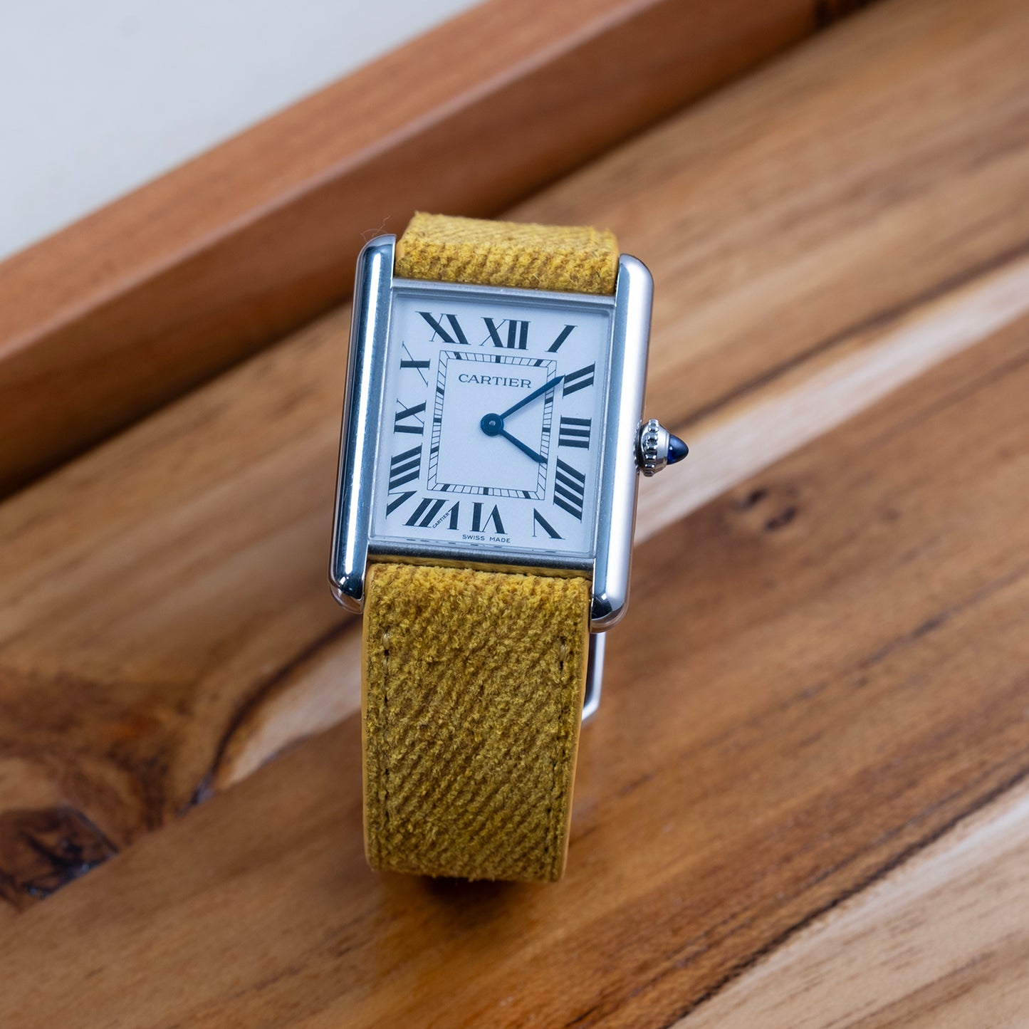 Watch Bands suede denim yellow