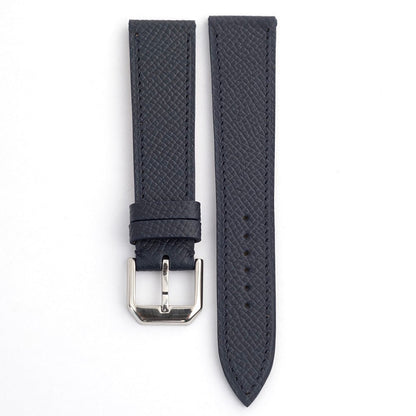 Bracelet de montre veau grainé bleu marine - Atelier romane