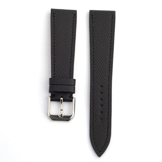 Bracelet de montre veau grainé noir