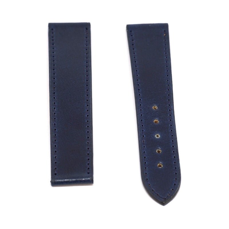 Watch Strap shell cordovan blue compatible omega folding clasp - Atelier romane