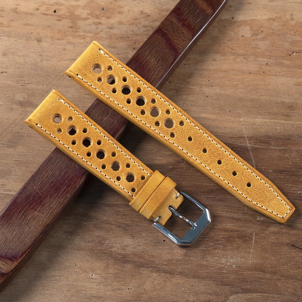 Watch Strap rallye Tuscany ochre - Atelier Romane