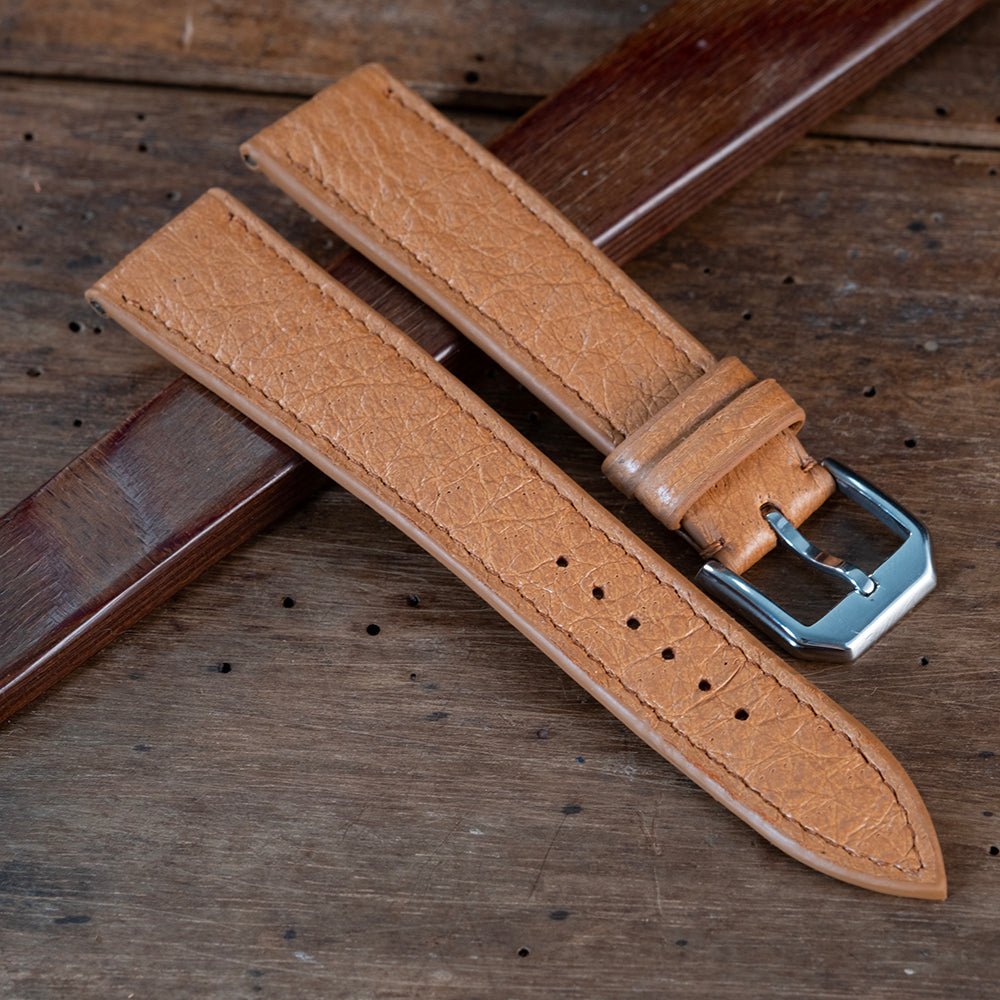 Bracelet de montre Pécari marron naturel - Atelier romane
