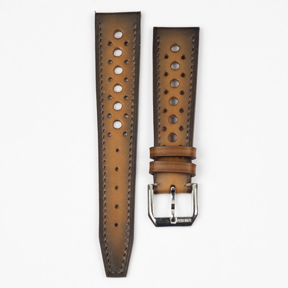 Bracelet rallye patine cognac - Atelier romane