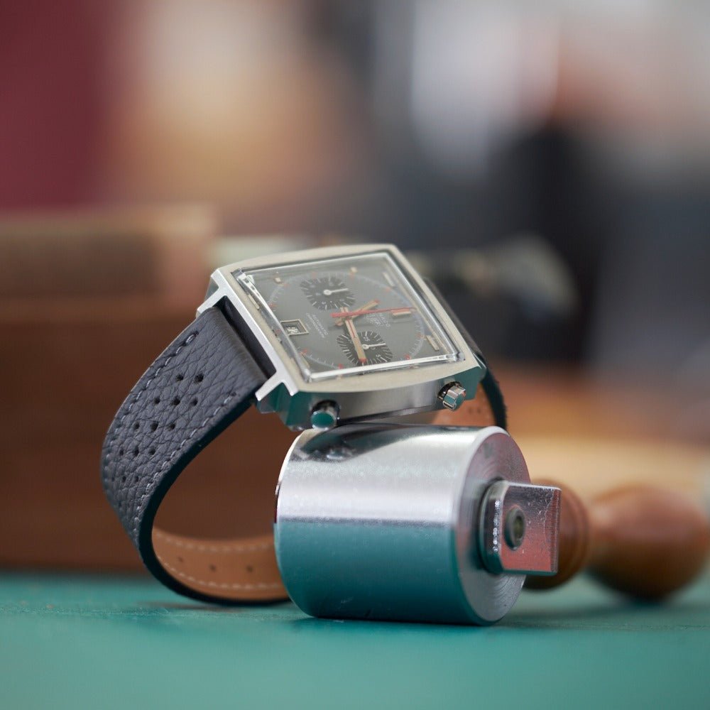 Watch Strap racing Bull calf grey - Atelier romane