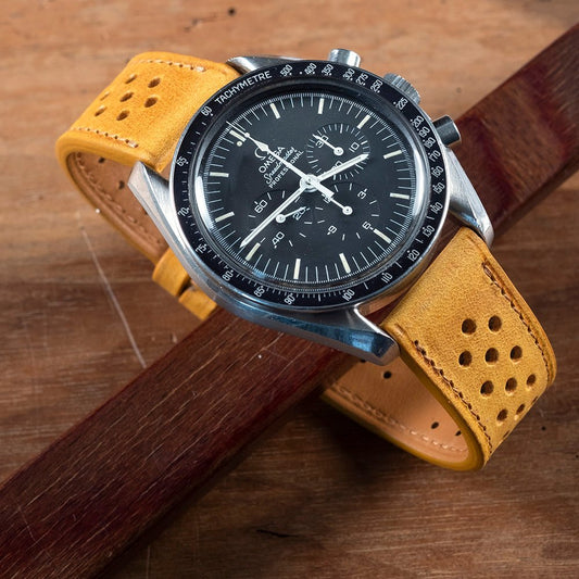 Watch Strap tuscany ochre racing - Atelier romane