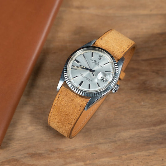 Watch Strap de montre suede honney - Atelier romane