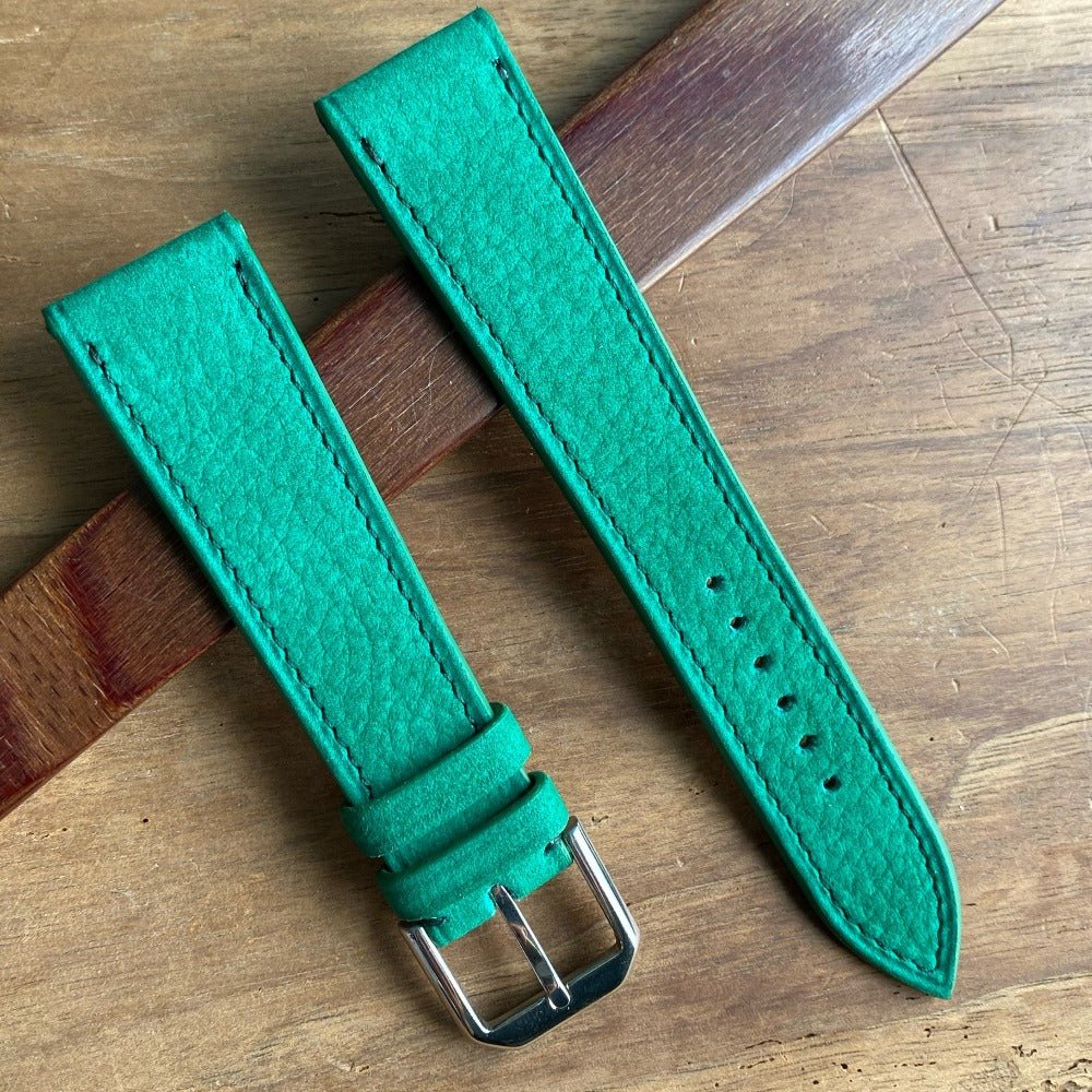 Watch Strap  nubuck green - Atelier romane