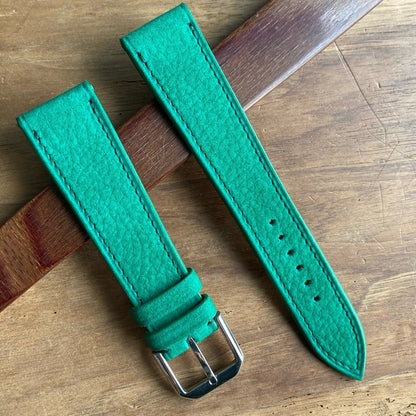 Watch Strap  nubuck green - Atelier romane