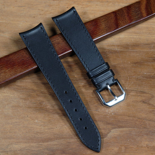 Watch Strap Curved end black - Atelier romane