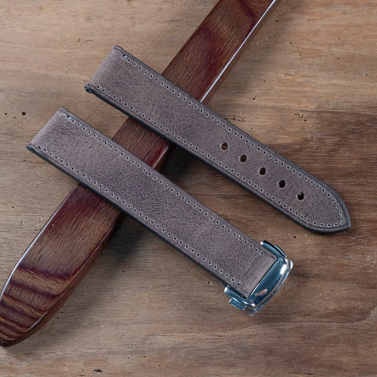 Watch Strap Tuscany lead compatible omega folding clasp - Atelier romane