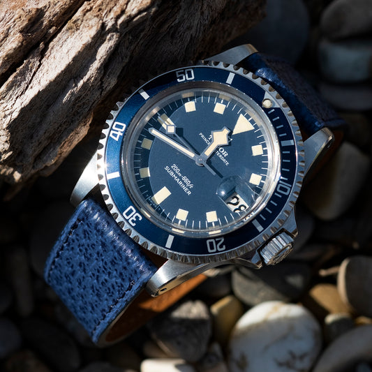 Bracelet de montre pigskin bleu - Atelier romane