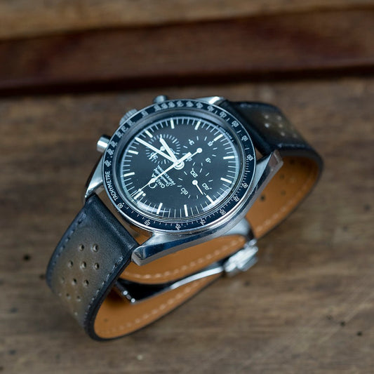 Watch Strap racing ebony patina - Atelier romane