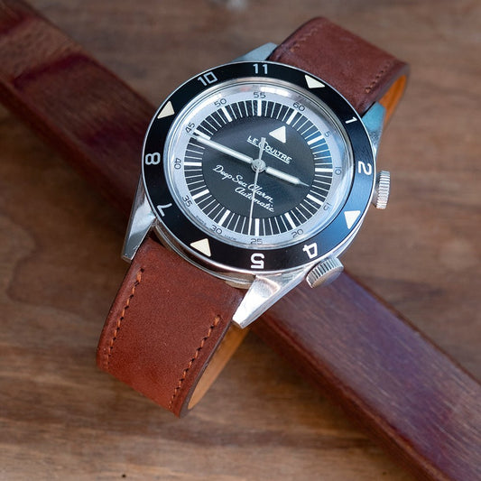 Bracelet de montre nubuck noisette - Atelier romane