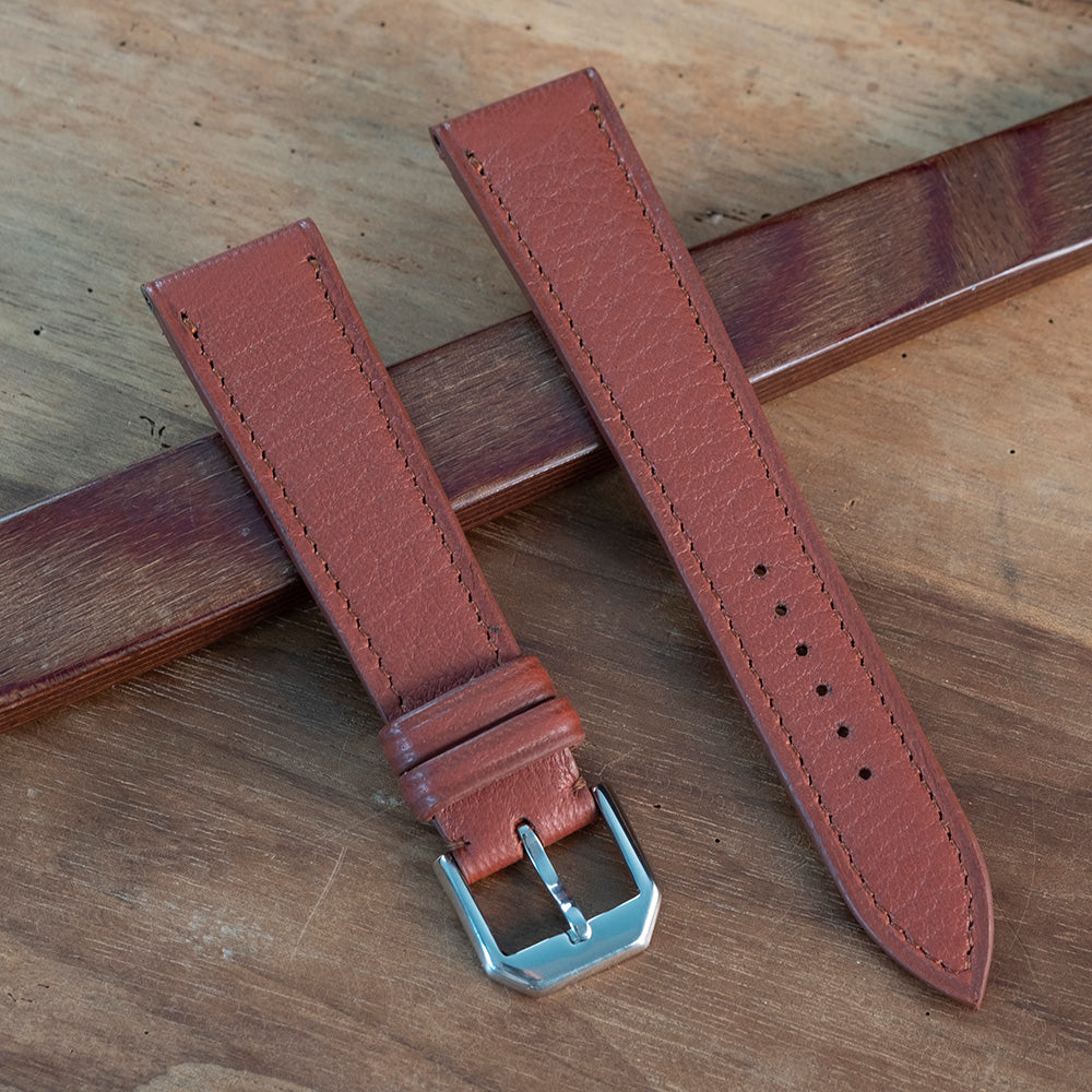 Watch Strap terracotta deer leather - Atelier romane