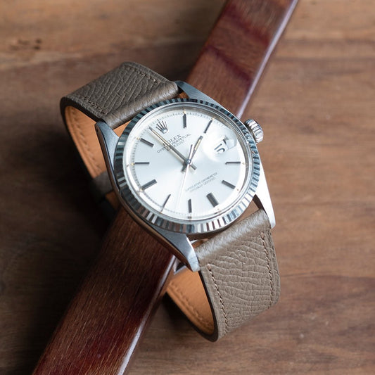 Watch Strap taupe grained calfskin - Atelier romane