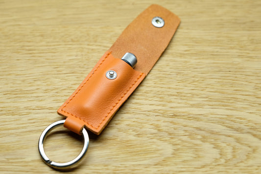 Spring bar tool orange leather pouch - Atelier romane