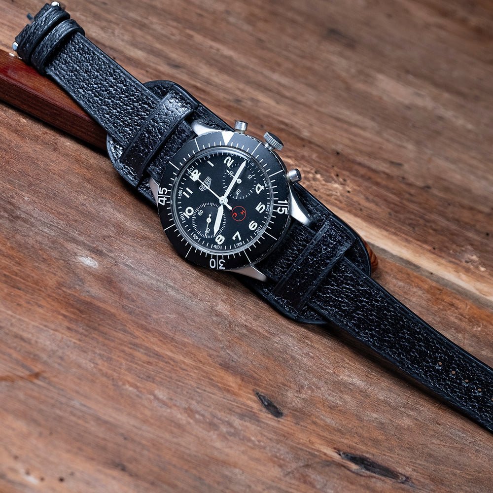 Watch Strap Officer Bund Pigskin black - Atelier romane
