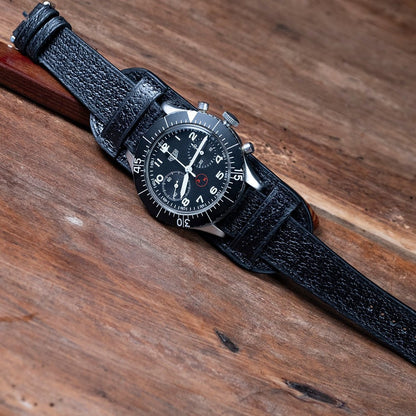 Watch Strap Officer Bund Pigskin black - Atelier romane