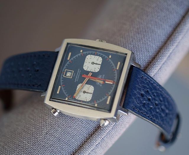 Watch Strap de montre taurillon bleu - Atelier Romane