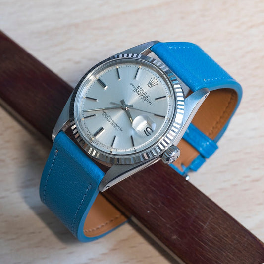 Watch Strap goat blue denim - Atelier romane