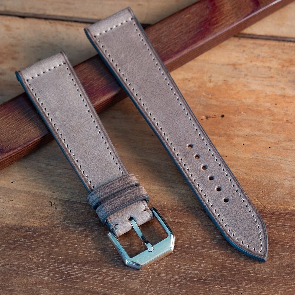 Watch Strap Tuscany lead box stitch - Atelier romane