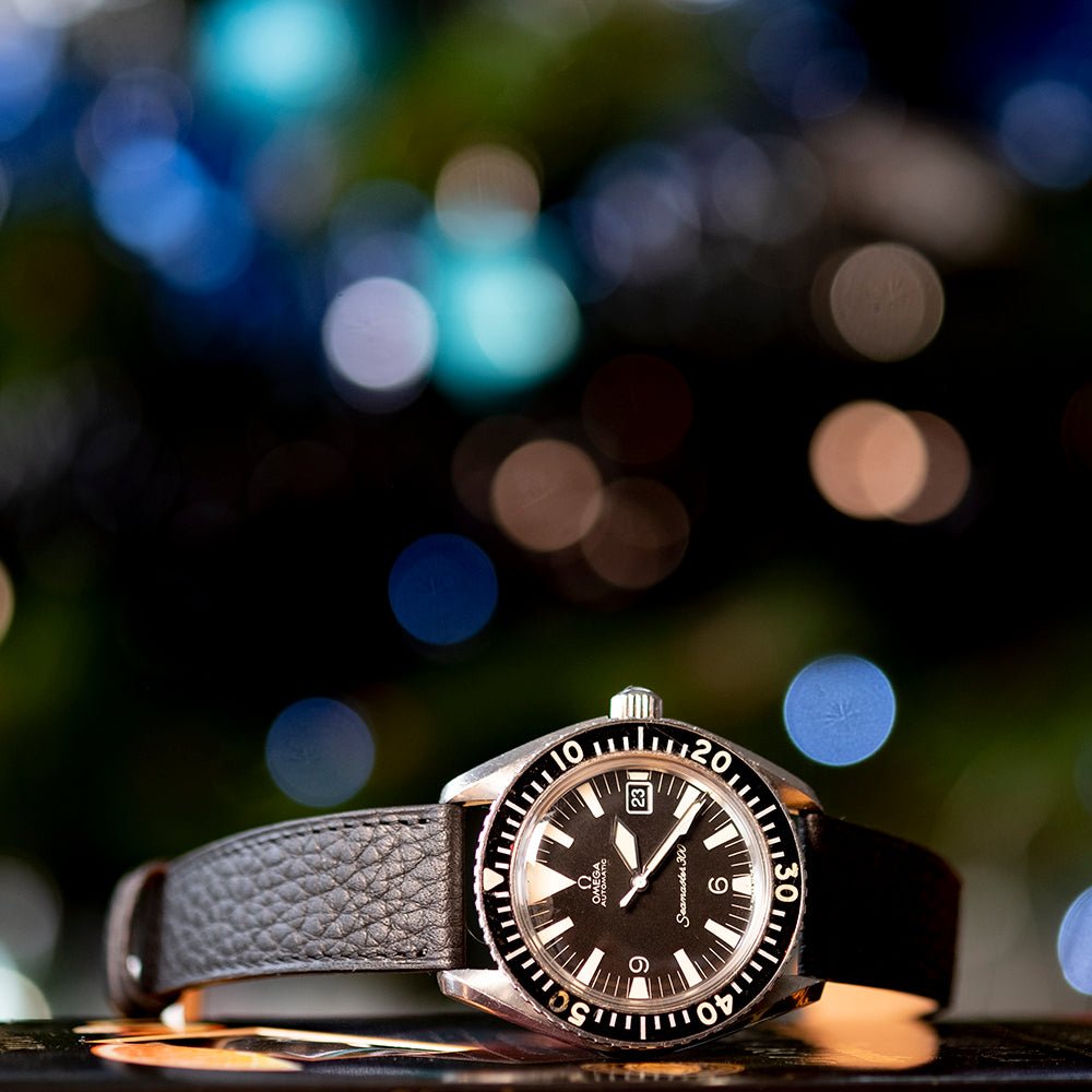 Watch Strap watch Bull calf black - Atelier romane