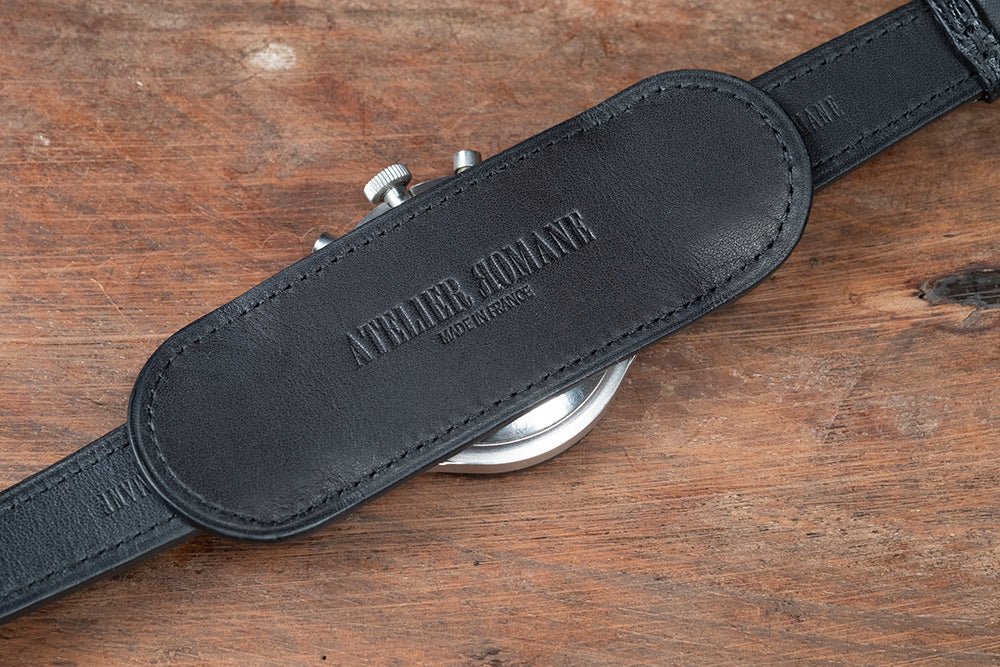 Watch Strap Officer Bund Pigskin black - Atelier romane