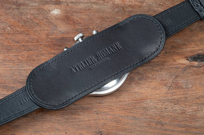 Watch Strap Officer Bund Pigskin black - Atelier romane