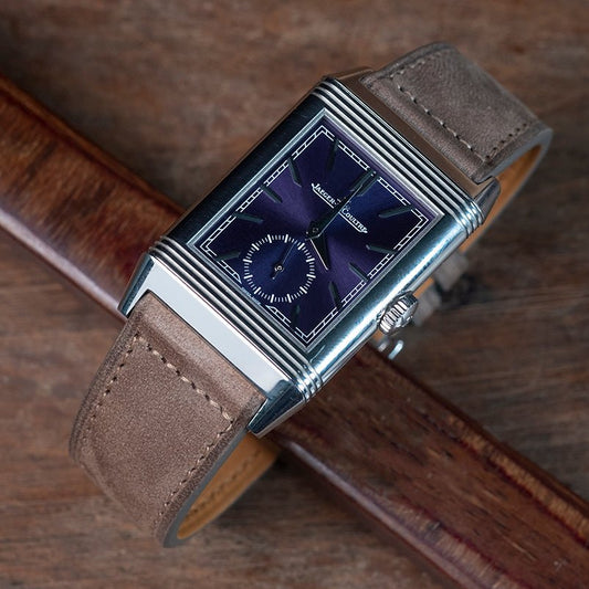 Watch Strap nubuck taupe horizontal seams - Atelier romane