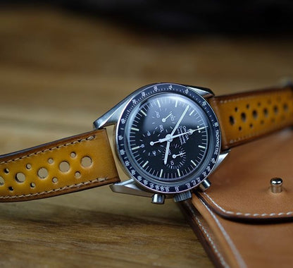 Watch Strap honeyHand made patina rally - Atelier romane